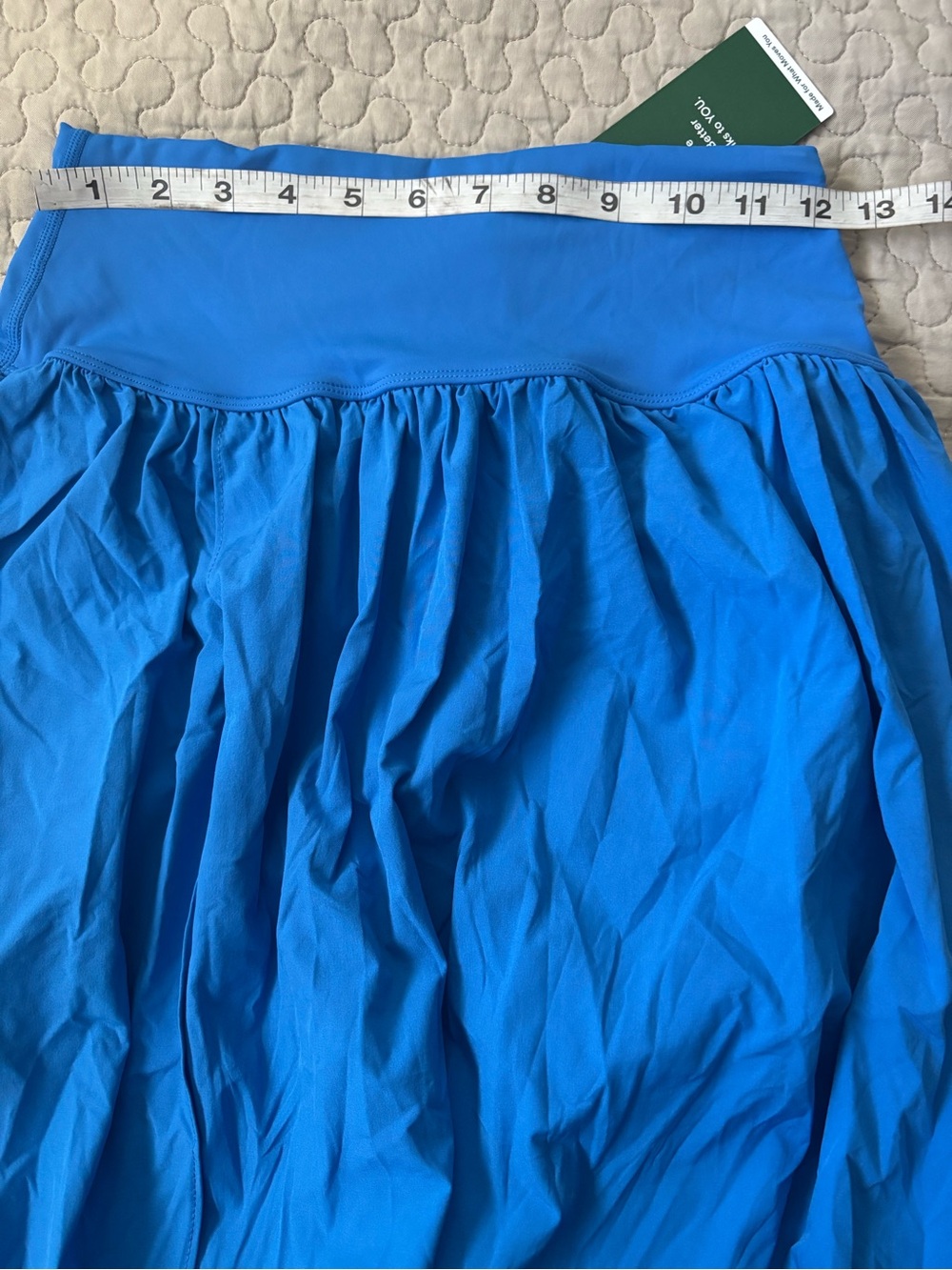 HALARA Bright Blue High Waisted 2-in-1 Flowy Quick Dry Maxi Skirt - Picture 10 of 14